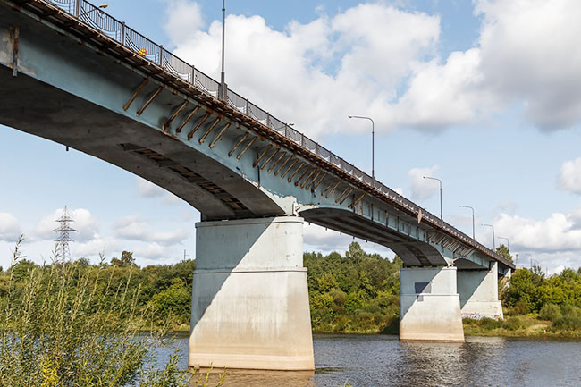 Мост через Западную Двину в Новополоцке закрыт
